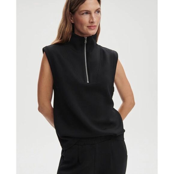 VARLEY Magnolia 2.0 Half-Zip Tank in Black Size XL - Picture 12 of 12